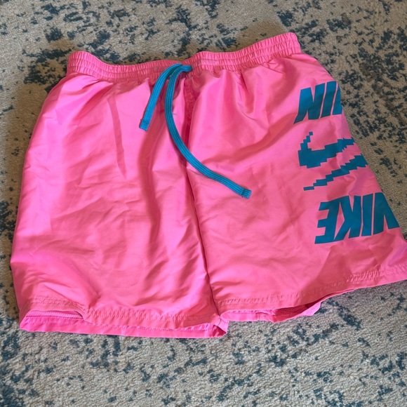 Nike Men’s Digi-Swoosh 7” Volley Swim Shorts Size Medium Neon Pink - Picture 2 of 7
